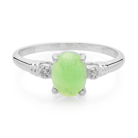 Kaiserlicher Chrysopras-Silberring