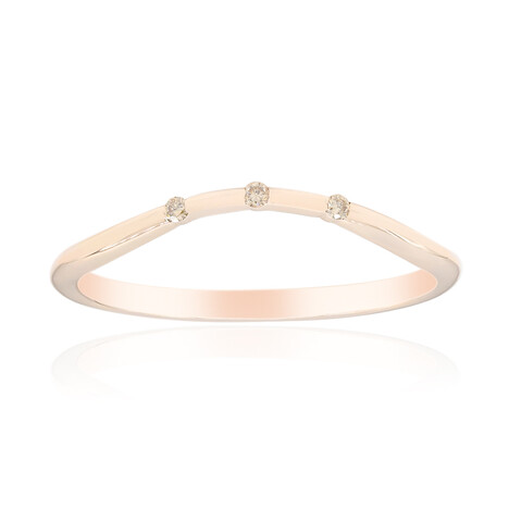 Anillo en oro con Diamante rosa de Francia de Argyle SI1 (Annette)