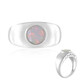 Anello in argento con Opale di Welo