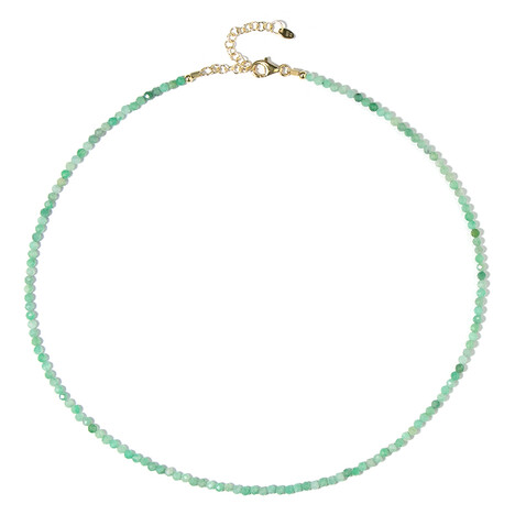 Brasilianischer Smaragd-Silberhalskette