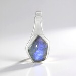 Ciondolo in argento con Labradorite Blu Maniry (MONOSONO COLLECTION)