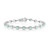 Bracciale in argento con Smeraldo Colombiano