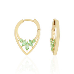 Boucles d'oreilles en argent et Tsavorite de Tanzanie