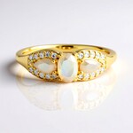 Bague en argent et Opale Welo