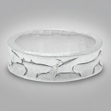 Bague en argent et Zircon