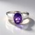 Anello in argento con Ametista Siberiana