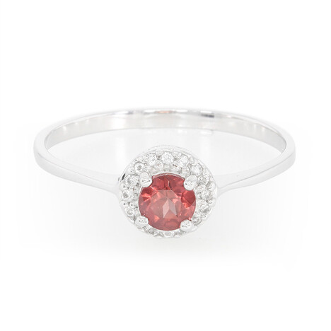 Anillo en plata con Granate de Malaya