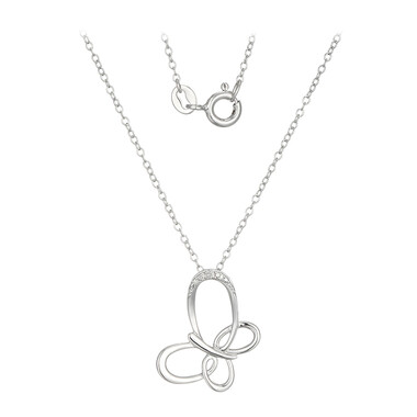 Collana in argento con Diamante I3 (I)