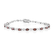 Bracelet en argent et Zircon acajou