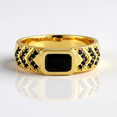 Anello in argento con Spinello Nero