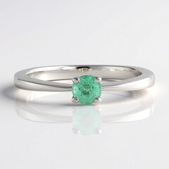 Anello in argento con Smeraldo Colombiano