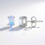 Orecchini in argento con Opale di Welo