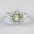 Anello in argento con Ametista Verde