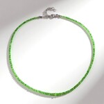 Collana in argento con Tsavorite del Kenya