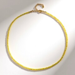 Collana in argento con Zaffiro Ceylon Giallo