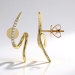 Orecchini in oro con Diamante I1 (H) (de Melo Gold)