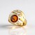 Anello in argento con Ambra Baltica Cognac (dagen)