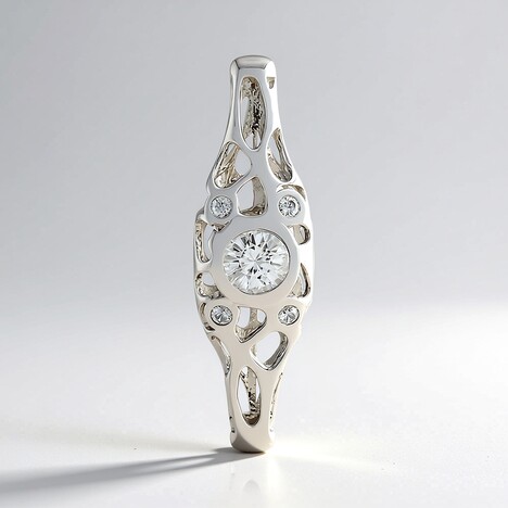 Ciondolo in argento con Zircone