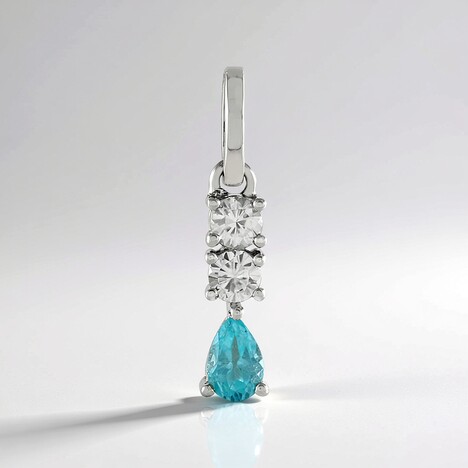 Ciondolo in argento con Apatite Blu