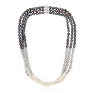 Collar en plata con Perla blanca Freshwater
