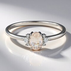 Anello in argento con Danburite