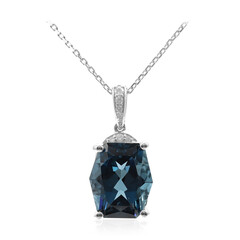 Collar en oro con Topacio azul de Londres (CIRARI)