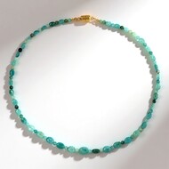 Collar en plata con Grandidierita (Adela Silber)