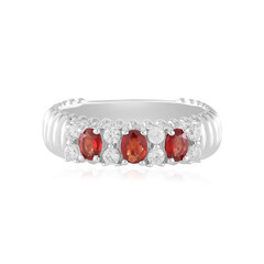 Bague en argent et Rubis de Tanzanie (de Melo)