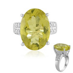 Ouro Verde-Quarz-Silberring