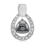 Ciondolo in argento con Ematite Nera