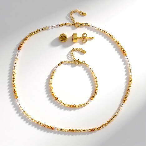 Parure en argent et Citrine