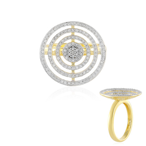 Bague en argent et Diamant I2 (J)