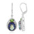 Blauer Mystik-Quarz-Silberohrringe