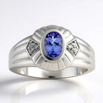 Anello in argento con Tanzanite (Pallanova)