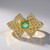 Anello in argento con Smeraldo Colombiano