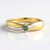 Bague en argent et Diamant bleu I2