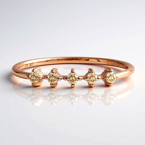 Anello in oro con Diamante Rose de France SI1 di Argyle (Annette)