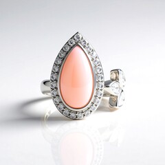 Anello in argento con Opale Rosa (de Melo Essence)