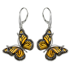 Baltischer Cognac-Bernstein-Silberohrringe (dagen)