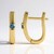 Orecchini in argento con Diamante Blu I2