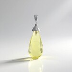 Ciondolo in argento con Quarzo Limone (MONOSONO COLLECTION)