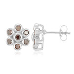 Fancy-Brillant-Silberohrringe