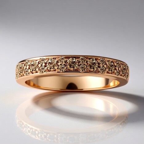 Anello in oro con Diamante Rose de France SI1 di Argyle (Annette)