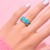 Sleeping Beauty Turquoise Silver Ring (Gems en Vogue)