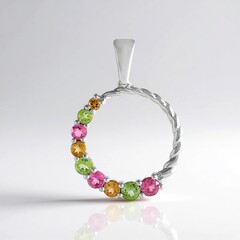 Ciondolo in argento con Tormalina Rosa Brasiliana (de Melo Essence)