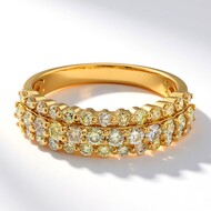 Anillo en oro con Diamante fancy SI2 (CIRARI)