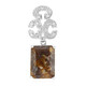 Pendentif en argent et Quartz Dinosaure
