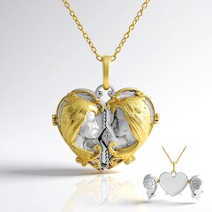 Collana in argento con Diamante I1 (H) (Gems en Vogue)