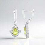 Boucles d'oreilles en argent et Sphène