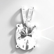 Danburite Silver Pendant